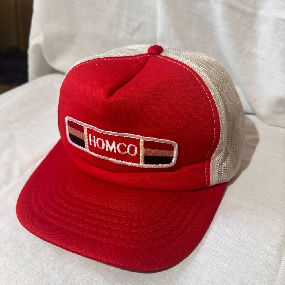 Vintage HOMCO Red Trucker Hat - Picture 2 of 5